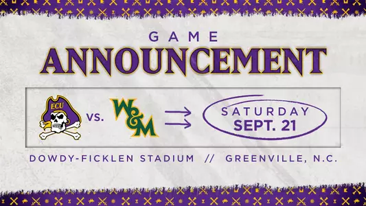 ECU vs. William Mary Graphic