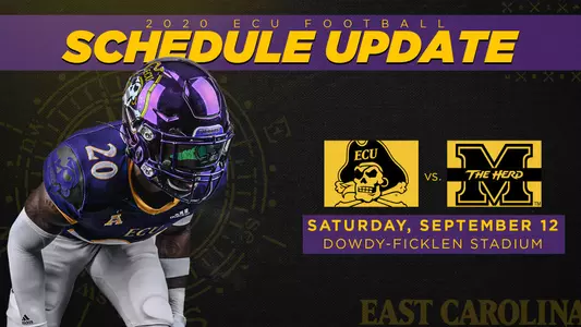 ECU-Marshall Schedule Update 2020