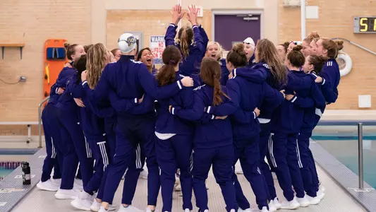 ECU Swim and Dive Team Celebration