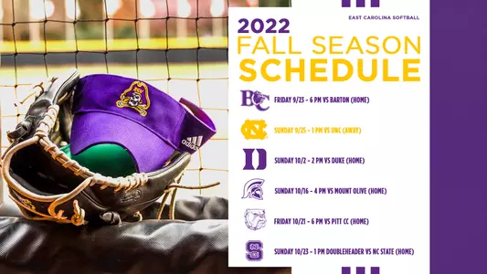 Fall Softball 2022 Schedule