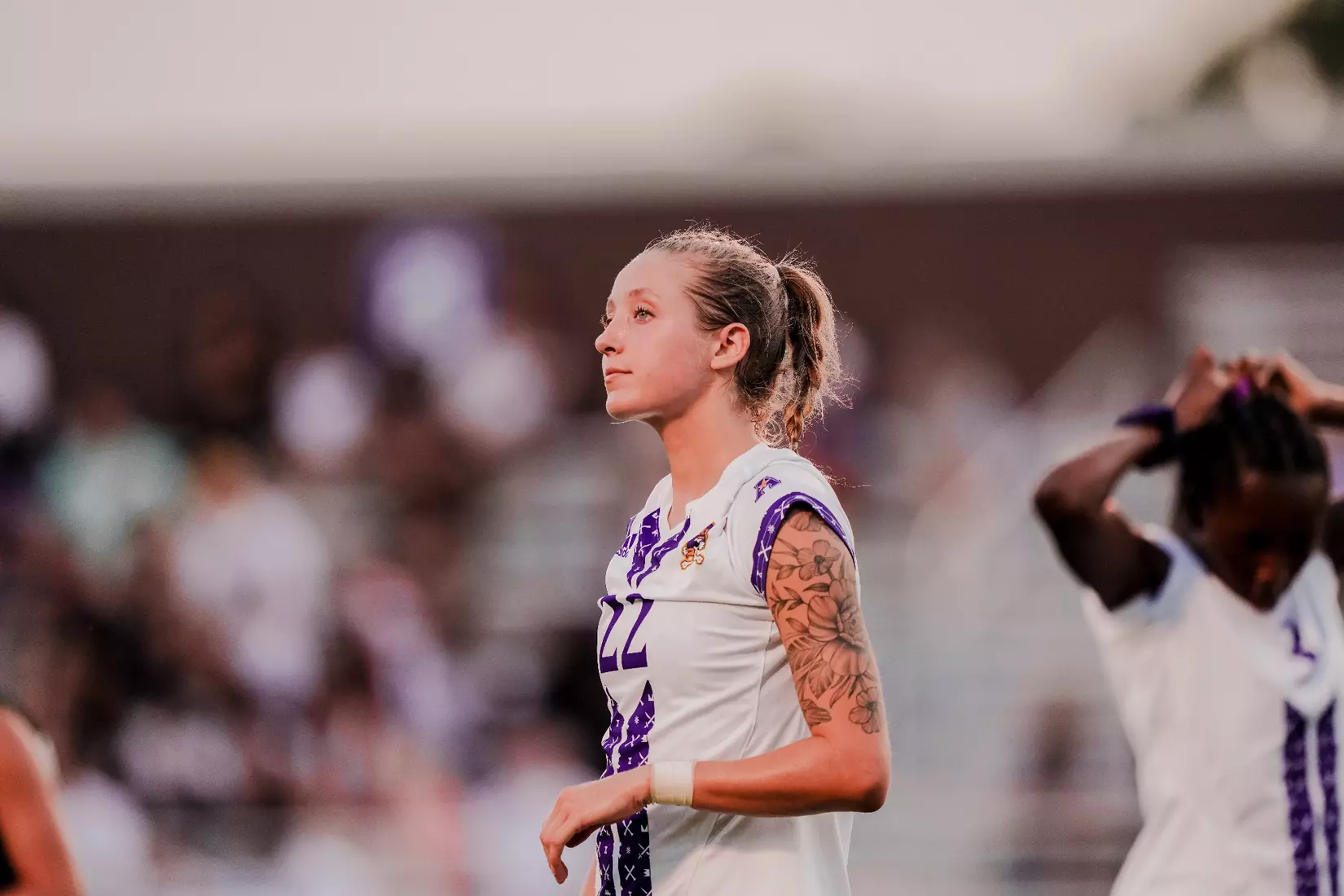 Sydney Schnell looks on