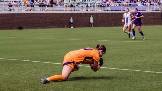 Maeve English makes a save