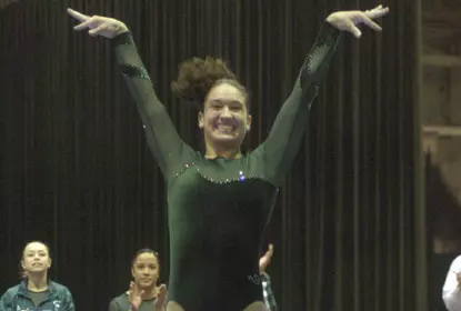 Gymnastics Takes Fifth In State of Michigan Classic Image