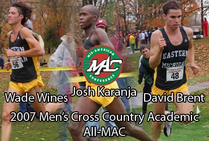 Wines, Karanja and Brent Named To Academic All-MAC Team Image