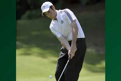 Men's Golf Looks Sharp in Round One at the Linger Longer Image