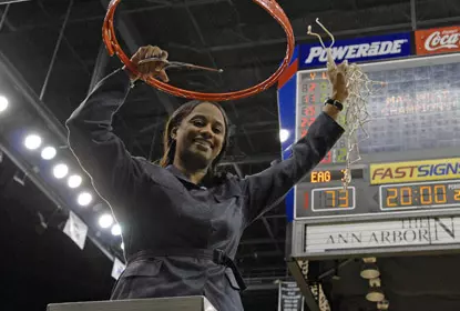 EMU Captures a Share of West Division Championship with 73-65 Victory Image