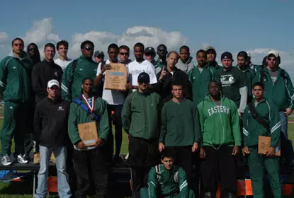 Men's Track Takes Second at MAC Championships Image