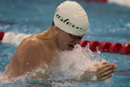 Men's Swimming and Diving Picks up Win Against Wayne State Image