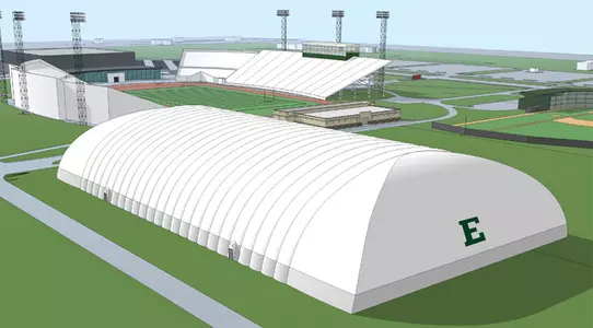 Ground-Breaking Held for New EMU Multi-Purpose Air-Supported Facility