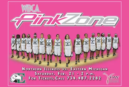 EMU Athletics and Colleges Against Cancer to Team-up For ‘Pink Zone’ Event
