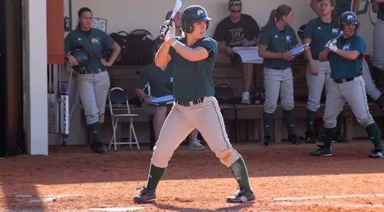 Nellie Coquillard at bat