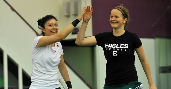 Nino Mebuke and Klara Supejova