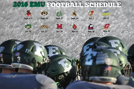 2016 EMU Football Schedule