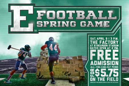 EMU Spring Football Game to Kick Off Saturday, April 9, at 3 p.m.
