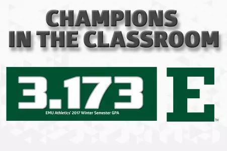 Student-athletes at EMU scored a 3.173 GPA in the latest term