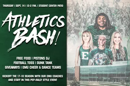 EMU Athletics to Host Athletics Bash Thursday, Sept. 14