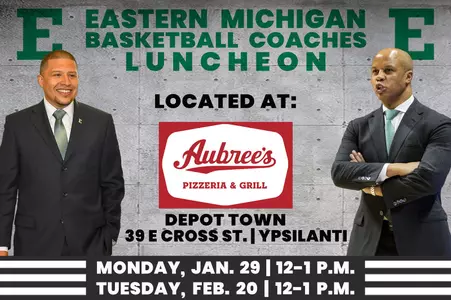 EMU Basketball Coaches Luncheons to Resume at Aubree's in Depot Town