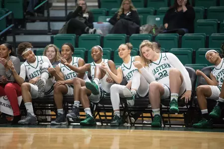 Women's Basketball Bench Celebration