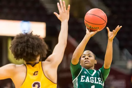 CLEVELAND (Quicken Loans Arena) ... Central Michigan advanced to MAC Tournament Semifinals with 67-64 win over Eastern Michigan on Wednesday, March 7 ... PICTURED: Sasha Dailey (EMU)