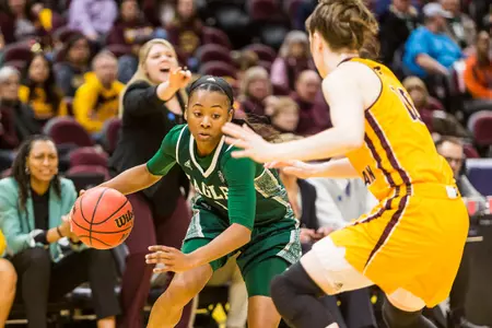 CLEVELAND (Quicken Loans Arena) ... Central Michigan advanced to MAC Tournament Semifinals with 67-64 win over Eastern Michigan on Wednesday, March 7 ... PICTURED: Sasha Dailey (EMU)