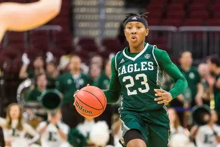 CLEVELAND (Quicken Loans Arena) ... Central Michigan advanced to MAC Tournament Semifinals with 67-64 win over Eastern Michigan on Wednesday, March 7 ... PICTURED: Danielle Minott (EMU)