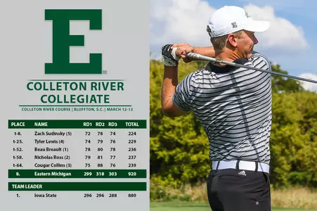 Men's Golf Finishes Eighth at Colleton River Collegiate