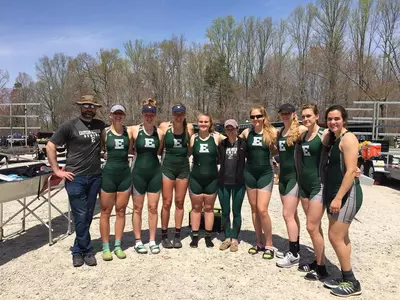 Rowing 1V8 at George Mason Invite