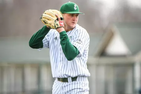 Eastern Michigan pitcher Luke DeVenney (2) pitching