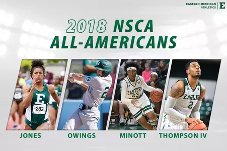 2018 NSCA All-Americans - Jones, Thompson IV, Minott, Owings