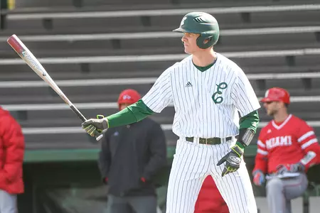 Nate Jones (28) batting Miami