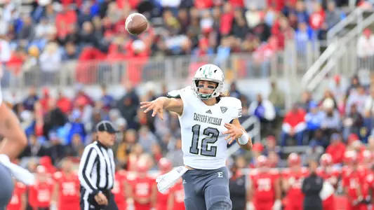 The Eastern Michigan University football team defeats Ball State University 42-20 on October 20, 2018