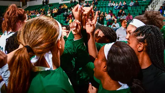 Eastern Michigan Women's Basketball Huddle vs. Michigan