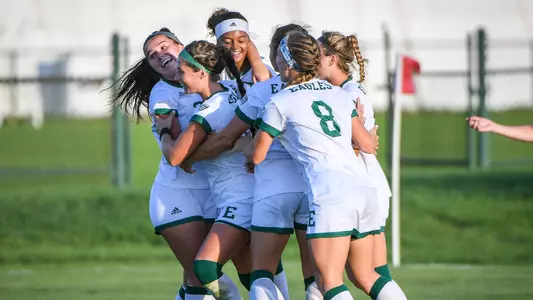 Eastern Michigan Celebrates a Goal by Kristin Hullibarger