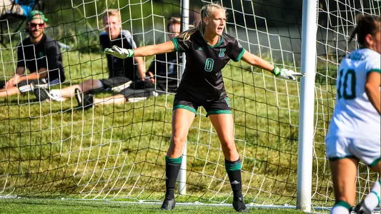 Mabel Dunn in goal