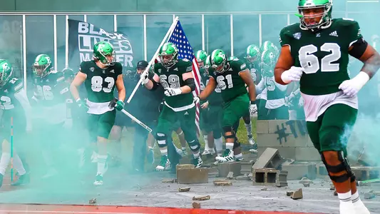 EMU Football runs out vs. NIU
