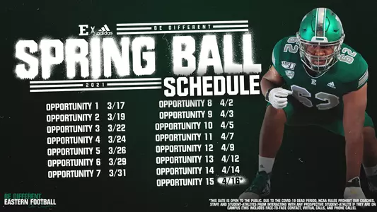 Football Set to Open Spring Practice March 17