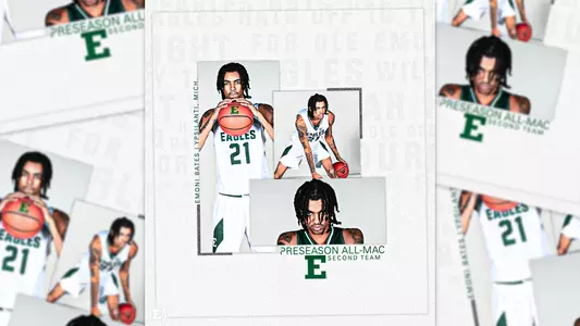 Emoni Bates appearing in a graphic announcing his 2022-23 Preseason All-MAC Second Team