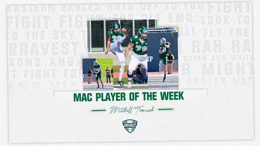 Mitchell Tomasek Named MAC Player of the Week, Nov. 14