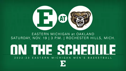 Game graphic 2022-23 Men's basketball at Oakland