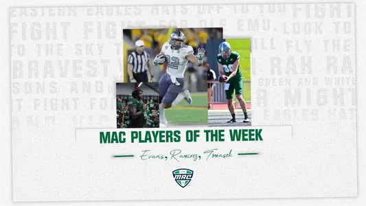 EMU picks up three weekly honors after win over CMU