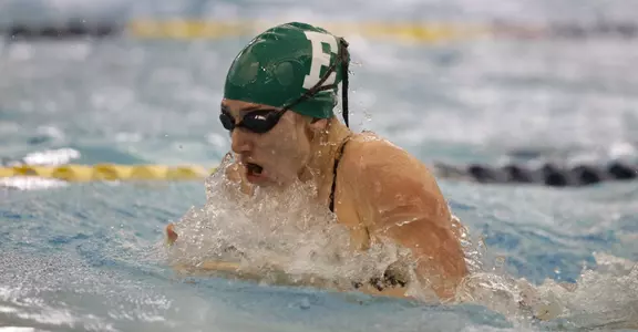 The Eastern Michigan University women's swimming and diving team defeat Ball State University during their dual meet at Canham Natorium, January 22, 2022