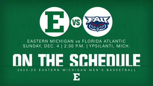 Graphic: EMU hosts Florida Atlantic MBB