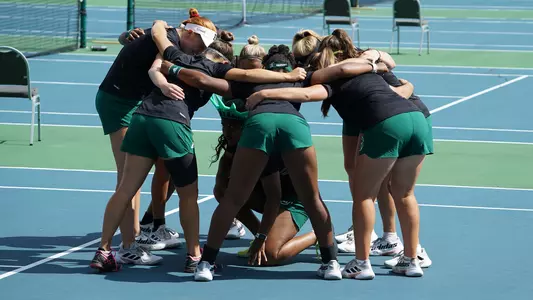 Tennis team huddle