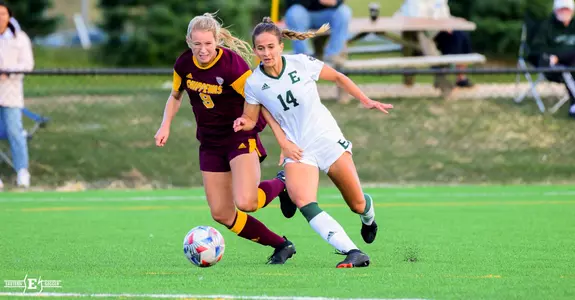 Jamie Lefebvre in action against Central Michigan at Scicluna Field