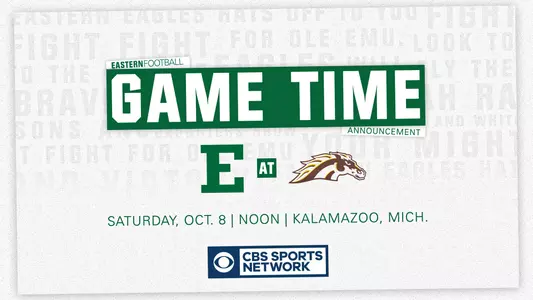 EMU and Western Michigan to Kick at Noon, Oct. 8