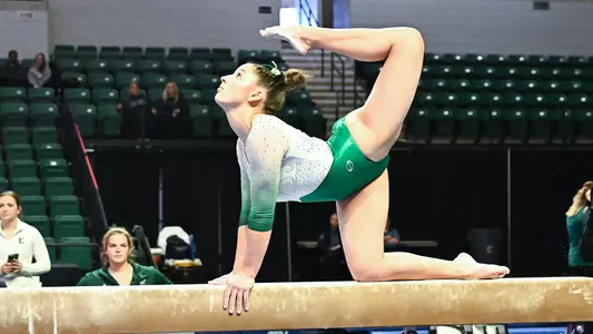 Ella Chemotti on Beam against Ball State Jan. 22