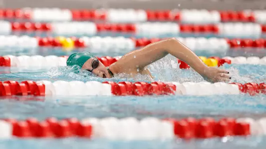 Alexandra Kudo competes at Denison Invitational, Dec. 3.