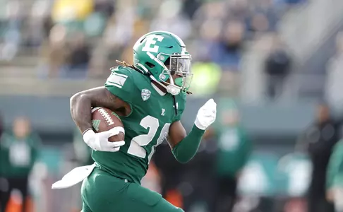 Jaylon Jackson runs the ball in from 68 yards against Western Michigan, Oct. 28, 2023