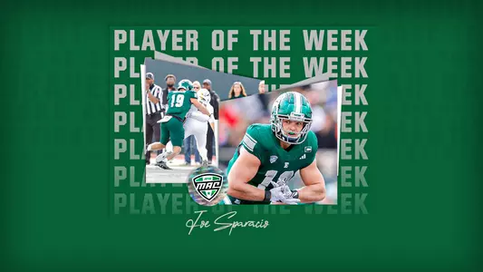 MAC Defensive Player of the Week Joe Sparacio Nov. 3, 2023
