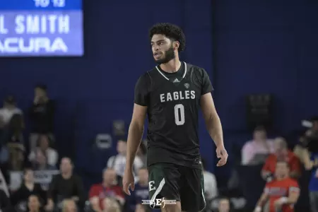 during the second half of an NCAA college basketball game, Tuesday, Nov. 14, 2023, in Boca Raton, Fla. (Phelan M. Ebenhack/Walt Middleton Photography)